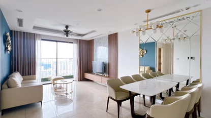 New and bright 3 bedroom apartment for rent at Vinhome D'capitale, Cau Giay