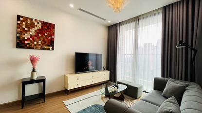 Urban Chic Retreat: Your 1-Bedroom Escape at Vinhomes Skylake on Pham Hung Street