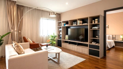 Luxurious 1 bedroom apartment for rent in the serviced residence of Roygent Parks Hanoi