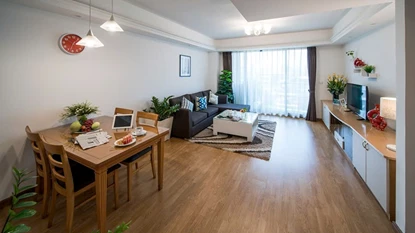 Family-oriented 2-bedroom apartment with amenities on Ngoc Khanh St., Ba Dinh