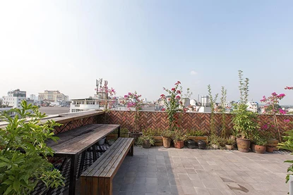 Bright and high floor 2 bedroom apartment for rent in Tay Ho