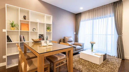 Modern and serviced 1 bedroom apartment for rent at Lancaster, Ba Dinh