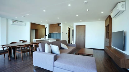 Open view and quiet 2 bedroom apartment for rent in Tay Ho