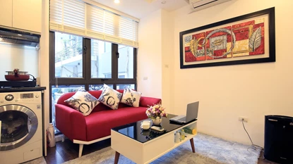 Charming 1 bedroom apartment for rent in Dao Tan, Ba Dinh