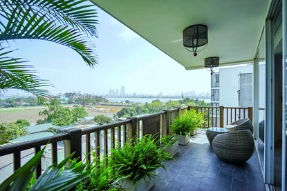 Must See a 3 bedroom apartment for rent at Xom Chua, center of Tay Ho