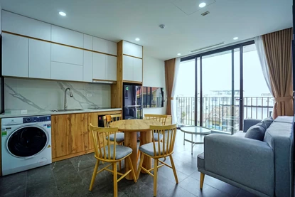 Bright and cozy 2 bedroom apartment for lease at Nhat Chieu, Tay Ho