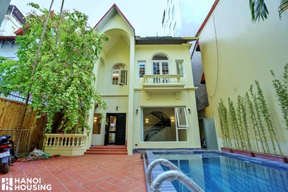 Must see !! Brand-new outdoor swimming pool Villa for rent in Tay Ho, Hanoi