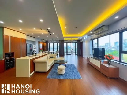 Spacious 3 bedroom apartment with huge terrace on Trinh Cong Son Street, Tay Ho