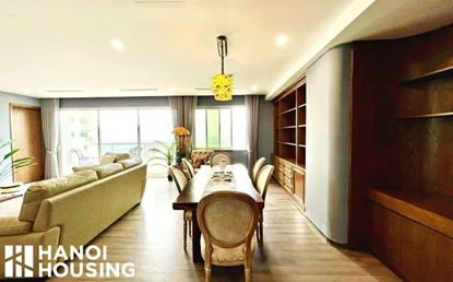 High floor apartment for rent 3 bedrooms fully furnished E5 building Ciputra Hanoi