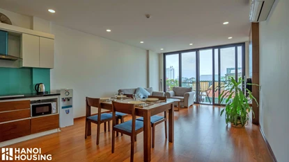 Beautiful 2 bedroom apartment with good quality furniture for rent on Xuan Dieu street, Tay Ho