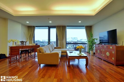 Elegant and good quality 2 bedroom apartment for rent in Tay Ho, close to West Lake