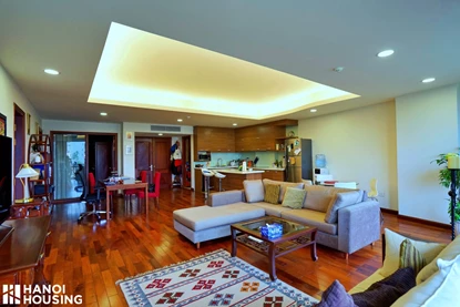 Spacious and modern 2 bedroom apartment with lake view for rent in Xuan Dieu