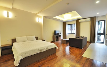 Modern-looking Serviced Studio 202 For Rent At Westlake Residence 4 In Tay Ho