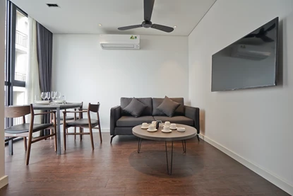 Japanese standard and modern design 1 bedroom apartment 603 HH12 in Ba Dinh Ha Noi for rent