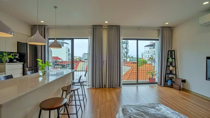 Duplex 3-Bedroom Apartment with Modern Furniture for Rent in Tay Ho