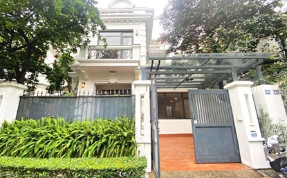 Newly renovated villa for rent in D block, Ciputra, Hanoi.