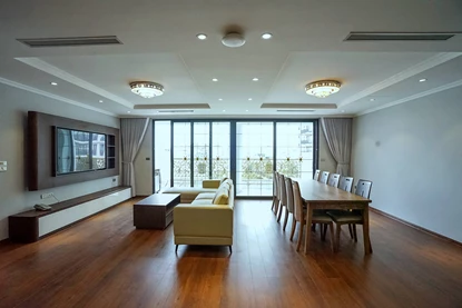 Brandnew and spacious 4 bedroom apartment for rent on Tay Ho street