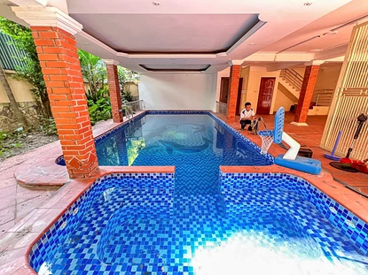 Classic 5-Bedroom Villa with Pool, Garden & Terraces on Dang Thai Mai, Tay Ho