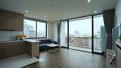 Top-Floor 1 Bedroom Apartment with Open Balcony & Bathtub on To Ngoc Van, Tay Ho