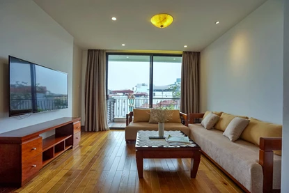 Fully furnished 2-bedroom apartment with local view in Tay Ho