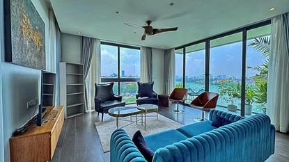 Modern design 3 beroom apartment with lake view in Tay Ho