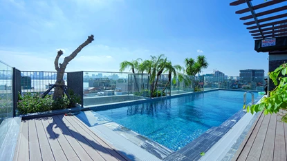 Contemporary Design 2-bedroom apartment with Rooftop Pool in Tay Ho