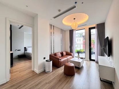 Modern Minimalist 2-Bedroom Apartment with Soft Contemporary Touches near Old Quarter
