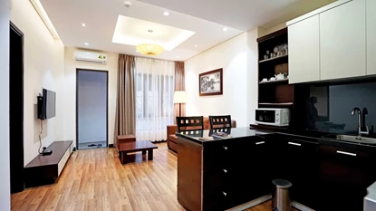Elegant 1 bedroom apartment for rent near Pacific Place in Hoan Kiem, Hanoi