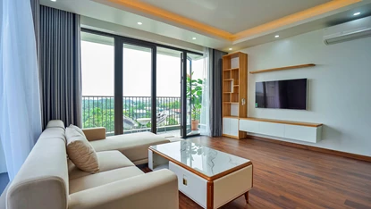 タイホーのXuan Dieu通りにある2ベッドルームのモダンな賃貸アパート