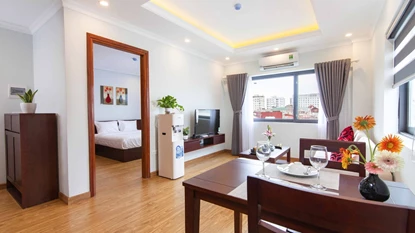 Classic apartment for rent on Kim Ma Thuong St., Ba Dinh