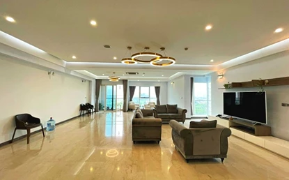Paranomic 4 bedrooms apartment for rent in L Building, Ciputra, Hanoi, Vietnam 