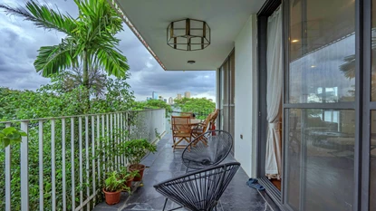 Lake view 3 bedroom apartment with a spacious balcony for rent on Quang Khanh street