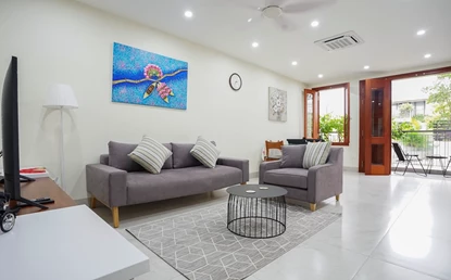 Spacious 1-bedroom apartment with balcony in Hoan Kiem Dst, Hanoi.