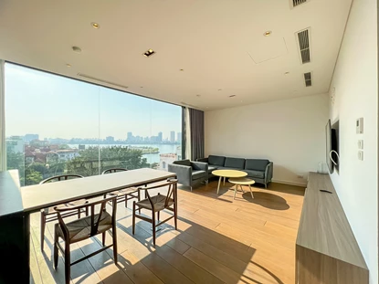 Stunning lake view and modern 2 bedroom apartment for rent in Tay Ho, Hanoi