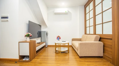 Japanese style 1-Bedroom apartment for rent on Linh Lang Str, Ba Dinh Dst