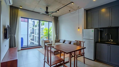 Bright 1 bedroom apartment with good quailty furniture for rent in Tay Ho