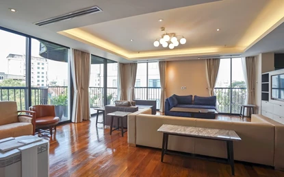 Modern 3 bedroom apartment with beautiful city views for rent near Hanoi Towers in Hoan Kiem, Hanoi
