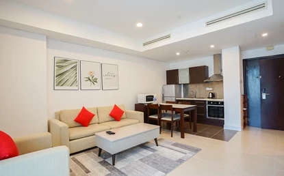 Beautiful 1 bedroom apartment with service for rent in Pacific Place, Hoan Kiem Dst, Hanoi.