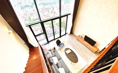 Stylish 1-Bedroom Duplex for Rent in The Pent Studio, Tay Ho