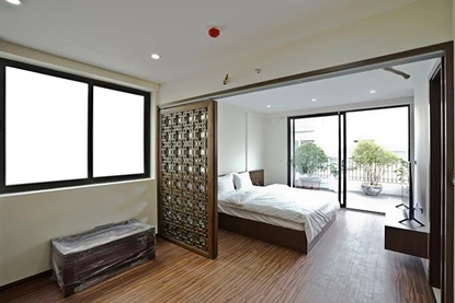 Brand new 1 bedroom apartment with large private terrace for rent in Hoan Kiem, Hanoi