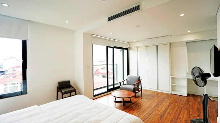 Charming Two Bedroom Apartment with Lake Views for Rent in Ho Ba Mau, Hanoi