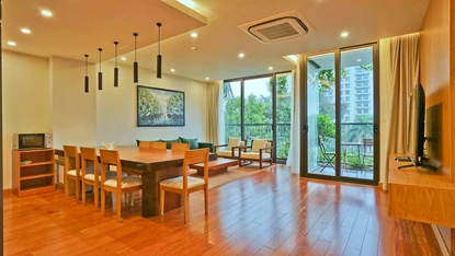 Charming 2 bedroom apartment with swimming pool for rent in Dang Thai Mai, Tay Ho