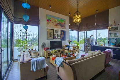 Spacious and bright 2 bedroom apartment for rent in Dang Thai Mai, Tay Ho