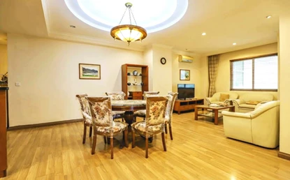 Bright and quiet 3 bedroom apartment for rent at E4 Ciputra, Tay Ho, Hanoi 