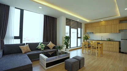 Modern style apartment with 2 bedrooms for rent in center of Tay Ho