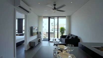 Open view 1 bedroom apartment 601 HH32 for rent in Tay Ho