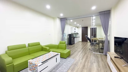 Spacious and bright 01-Bedroom apartment for rent on Kim Ma Street, Ba Dinh