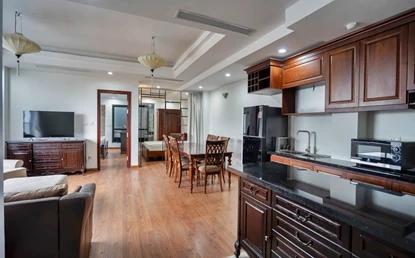Beautifully decorated 2 bedroom apartment for rent in Truc Bach, Ba Dinh