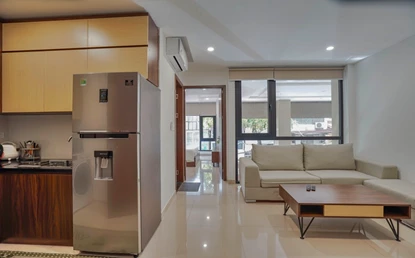 Bright 1 bedroom apartment for rent in Ba Dinh, Hanoi