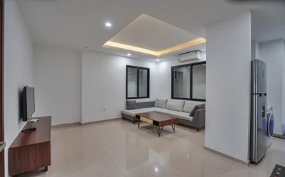 Cozy and spacious 1 bedroom apartment for rent in Truc Bach area, Hanoi.